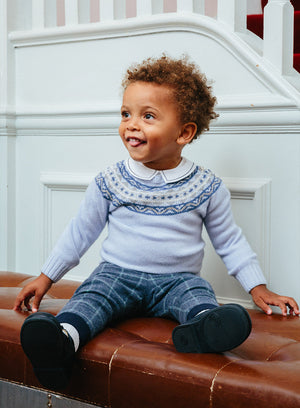 Thomas Brown Jumper Little Frankie Fair Isle Jumper