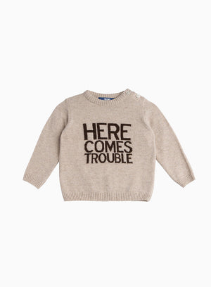 Thomas Brown Jumper Little Here Comes Trouble Jumper