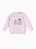 Thomas Brown Jumper Little Pip Penguin Jumper in Pale Pink