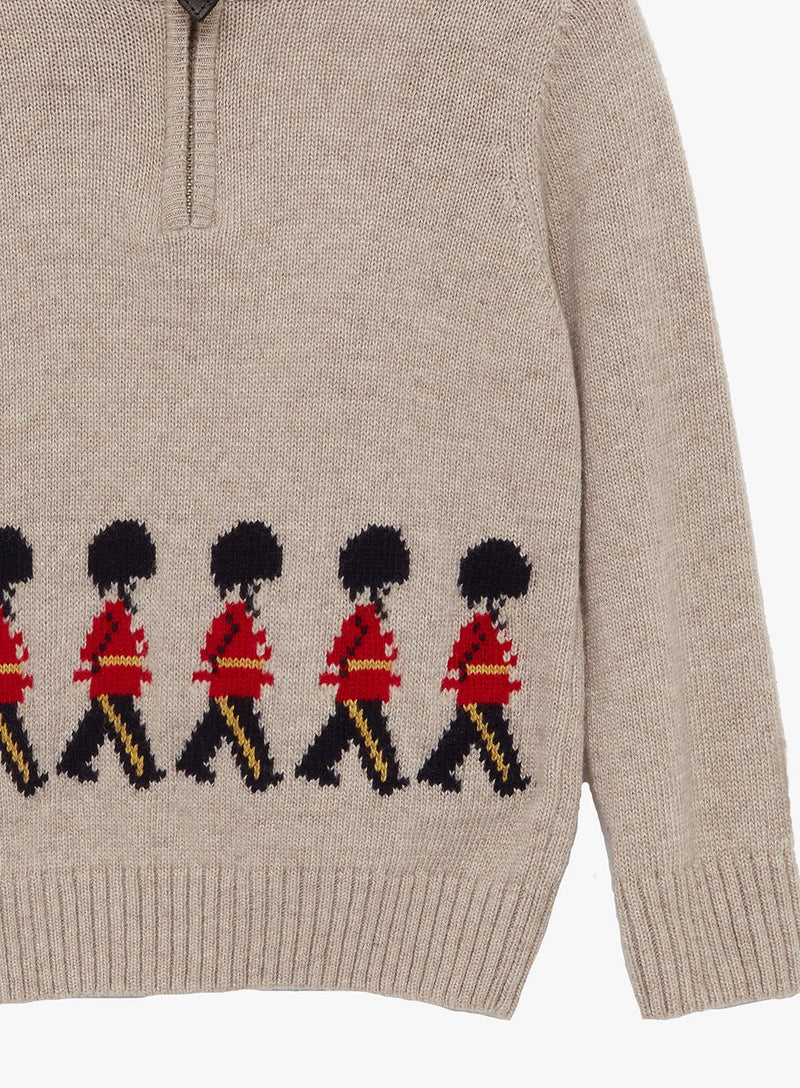 Thomas Brown Jumper Marching Guardsman Half-Zip Jumper