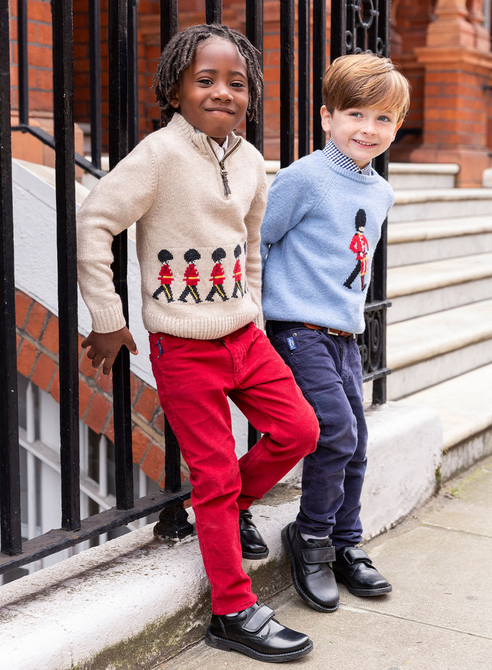 Struddy Jumpers Thomas Brown Jumper Marching Guardsman Half-Zip Jumper