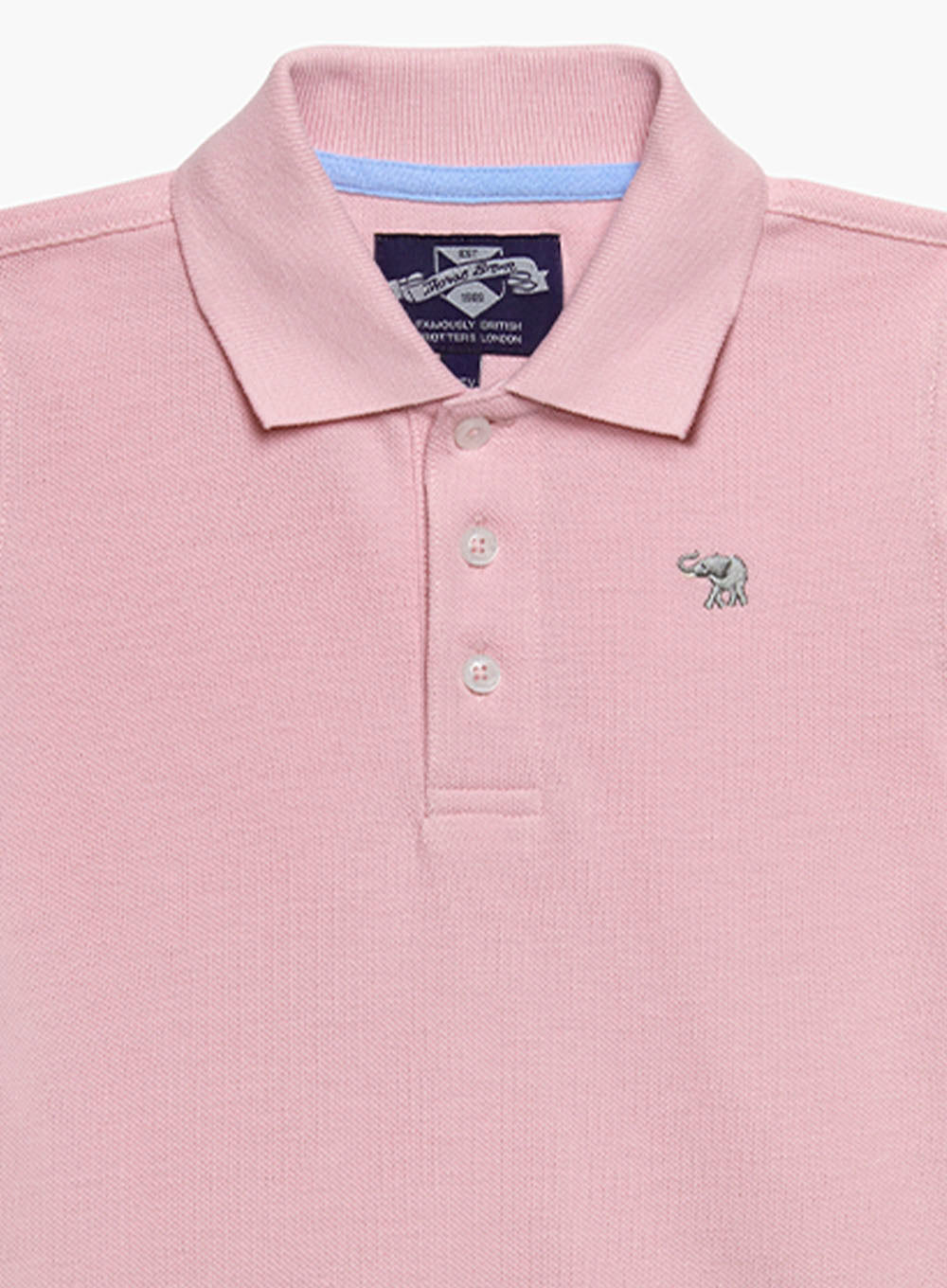 Thomas Brown Polo Harry Piqué Polo Shirt in Pink