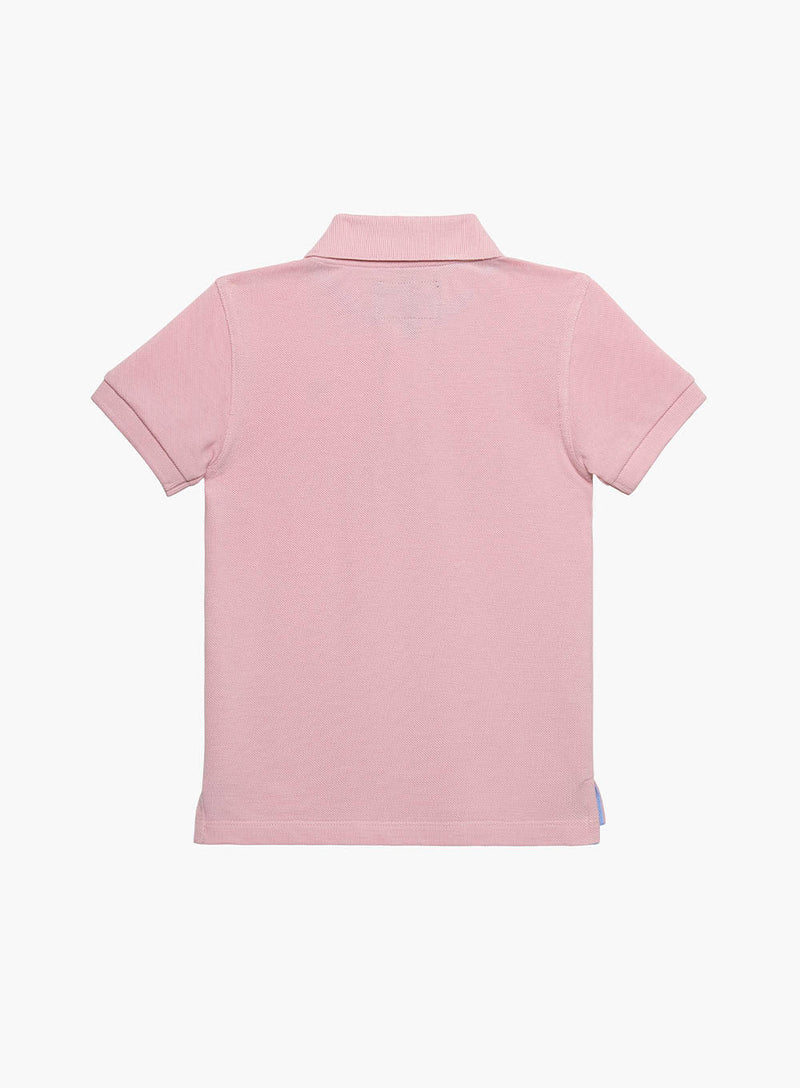 Thomas Brown Polo Harry Piqué Polo Shirt in Pink