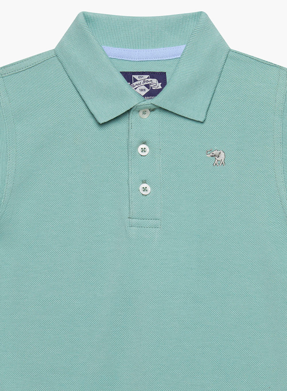 Thomas Brown Polo Harry Piqué Polo in Sage