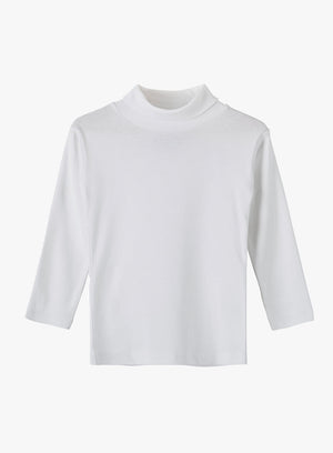 Thomas Brown Roll Neck Unisex Classic Roll Neck in White