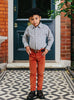 Thomas Brown Shirt Oliver Shirt in Camel Check