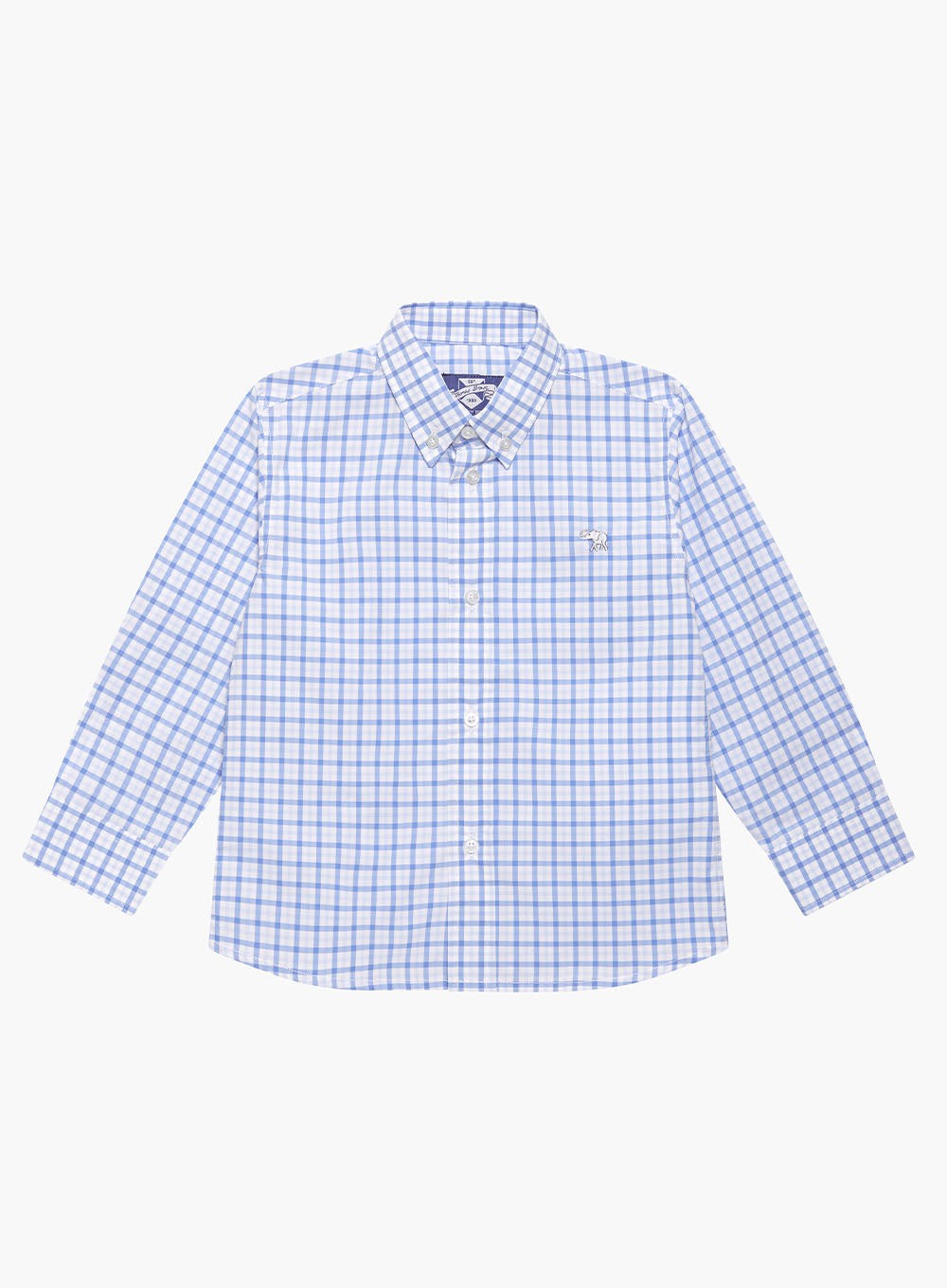 Thomas Brown Shirt Thomas Shirt in Blue Check