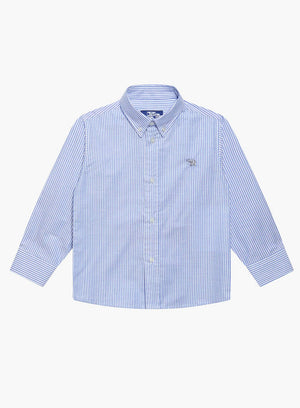 Thomas Brown Shirt Thomas Shirt in Navy Striped