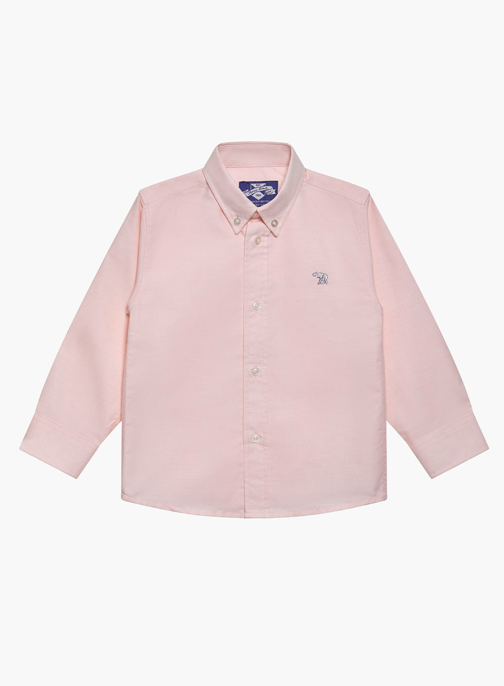Thomas Brown Shirt Thomas Shirt in Pale Pink Chambray