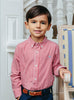 Thomas Brown Shirt Thomas Shirt in Red Gingham