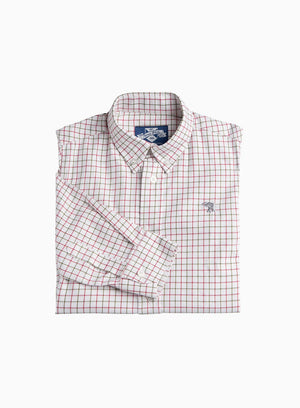 Thomas Brown Shirt Thomas Shirt in Red Green Check