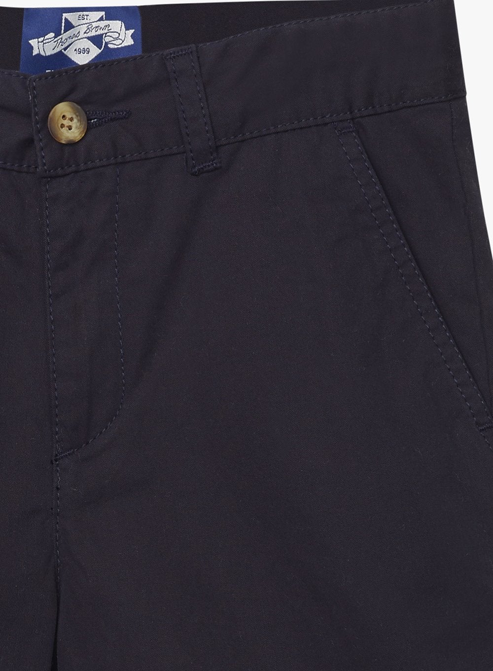 Thomas Brown Shorts Charlie Chino Shorts in Navy