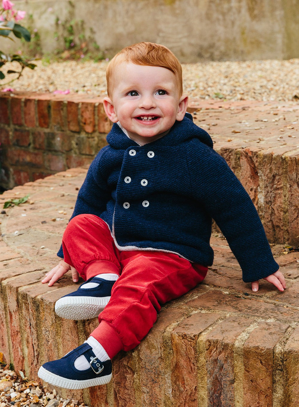 Thomas Brown Trousers Little Orly Trousers in Deep Red
