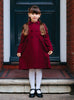 Trotters Heritage Coat Classic Coat in Burgundy