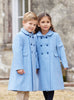 Trotters Heritage Coat Classic Coat in Pale Blue