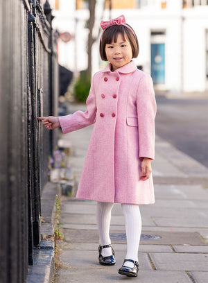 Trotters Heritage Coat Classic Coat in Pale Pink