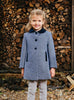 Trotters Heritage Coat Matilda Swing Coat in Navy Herringbone