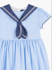 Trotters Heritage Dress Philippa Sailor Dress in Pale Blue