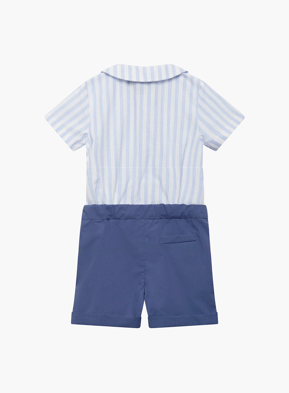 Trotters Heritage Set The Rupert Set in Navy/Pale Blue Stripe