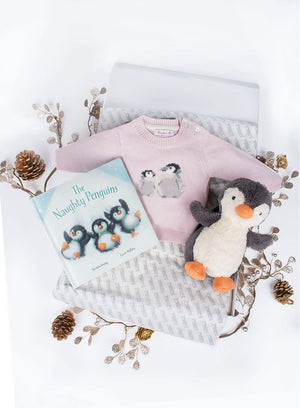 Trotters/ Jellycat Gift Set Pink Pip Penguin Gift Set