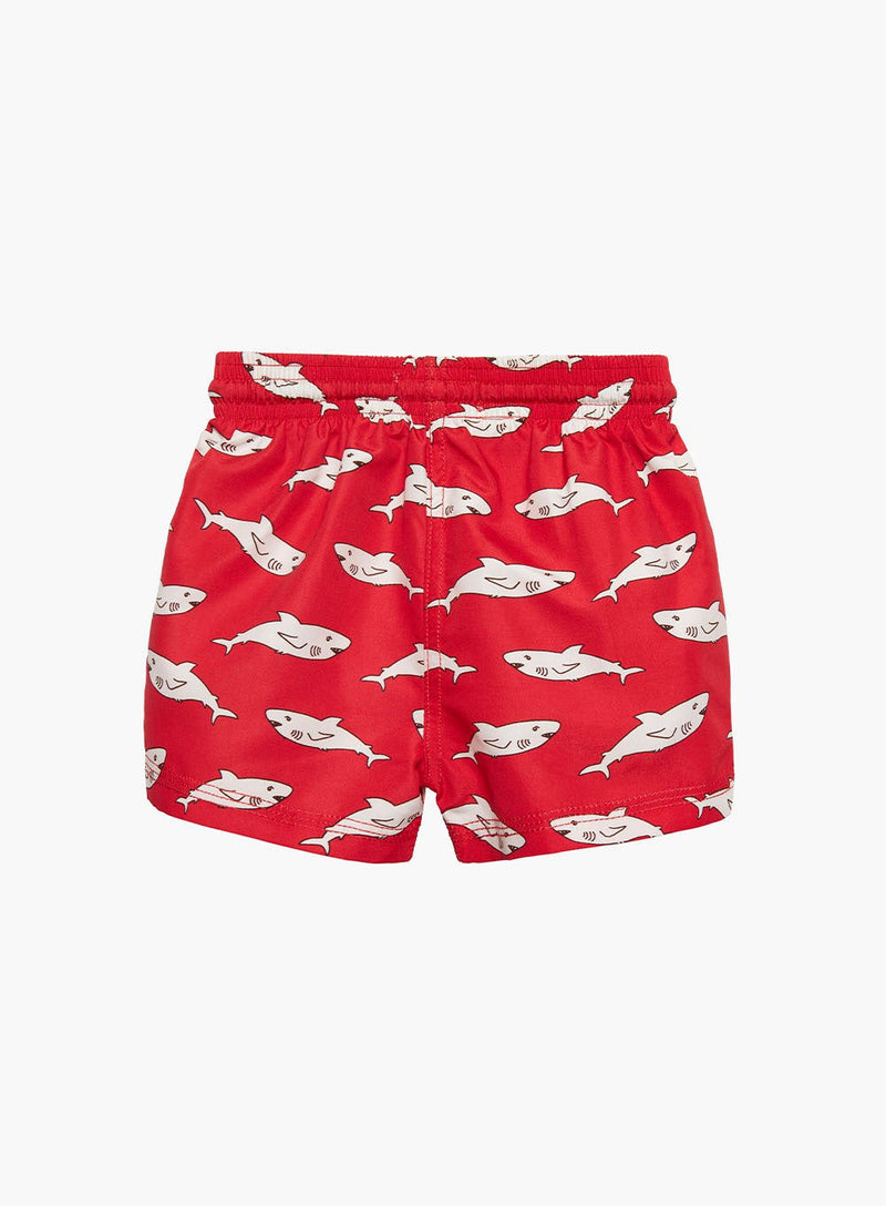Trotters Swim Swimshorts Baby Swimshorts in Red Shark