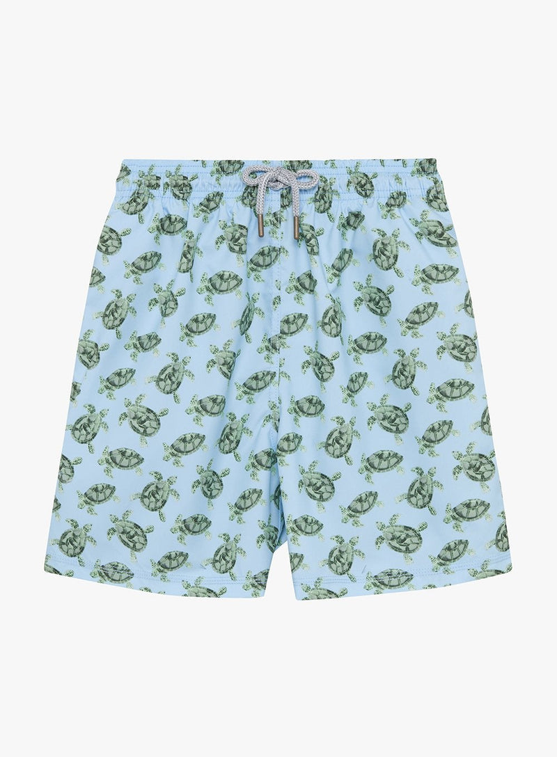 Trotters Childrenswear Gift Set Daddy & Me Turtle Swimshorts Gift Set
