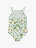 Trotters Swim Swimsuit Frill Swimsuit in Aqua Carline