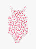 Trotters Swim Swimsuit Frill Swimsuit in Red Rose