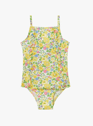 Trotters Swim Swimsuit Frill Swimsuit in Yellow Betsy