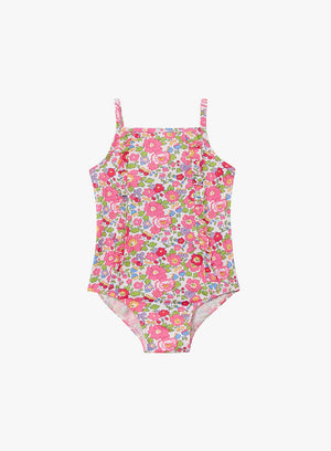 Trotters Swim Swimsuit Little Frill Swimsuit in Pink Betsy