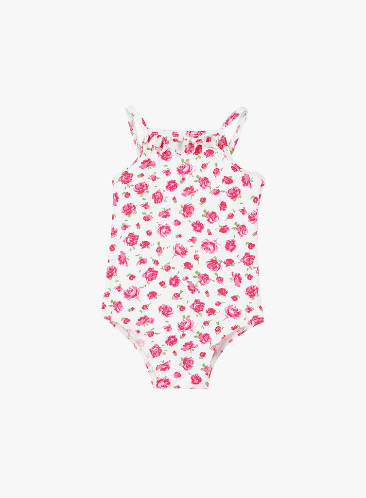 Trotters Swim Swimsuit Little Frill Swimsuit in Red Rose