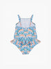 Trotters Swim Swimsuit Little Peplum Swimsuit in Tiger