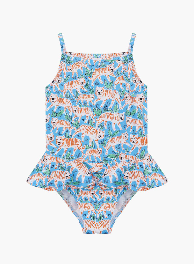 Trotters Swim Swimsuit Peplum Swimsuit in Tiger