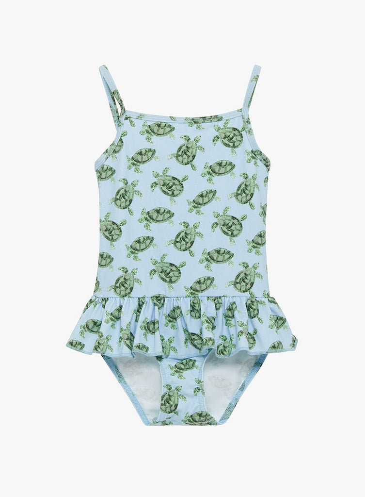 Trotters Swim Swimsuit Peplum Swimsuit in Turtle