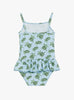 Trotters Swim Swimsuit Peplum Swimsuit in Turtle