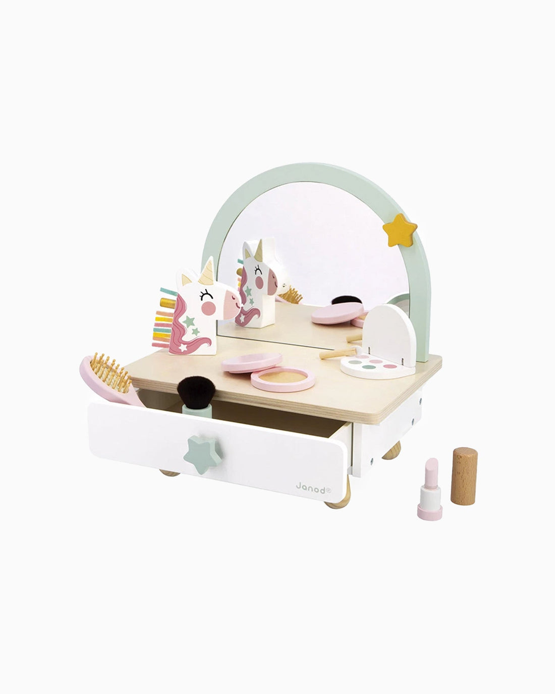 Janod Toy Unicorn Wooden Dressing Table