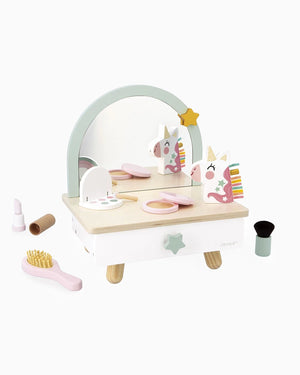 Janod Toy Unicorn Wooden Dressing Table