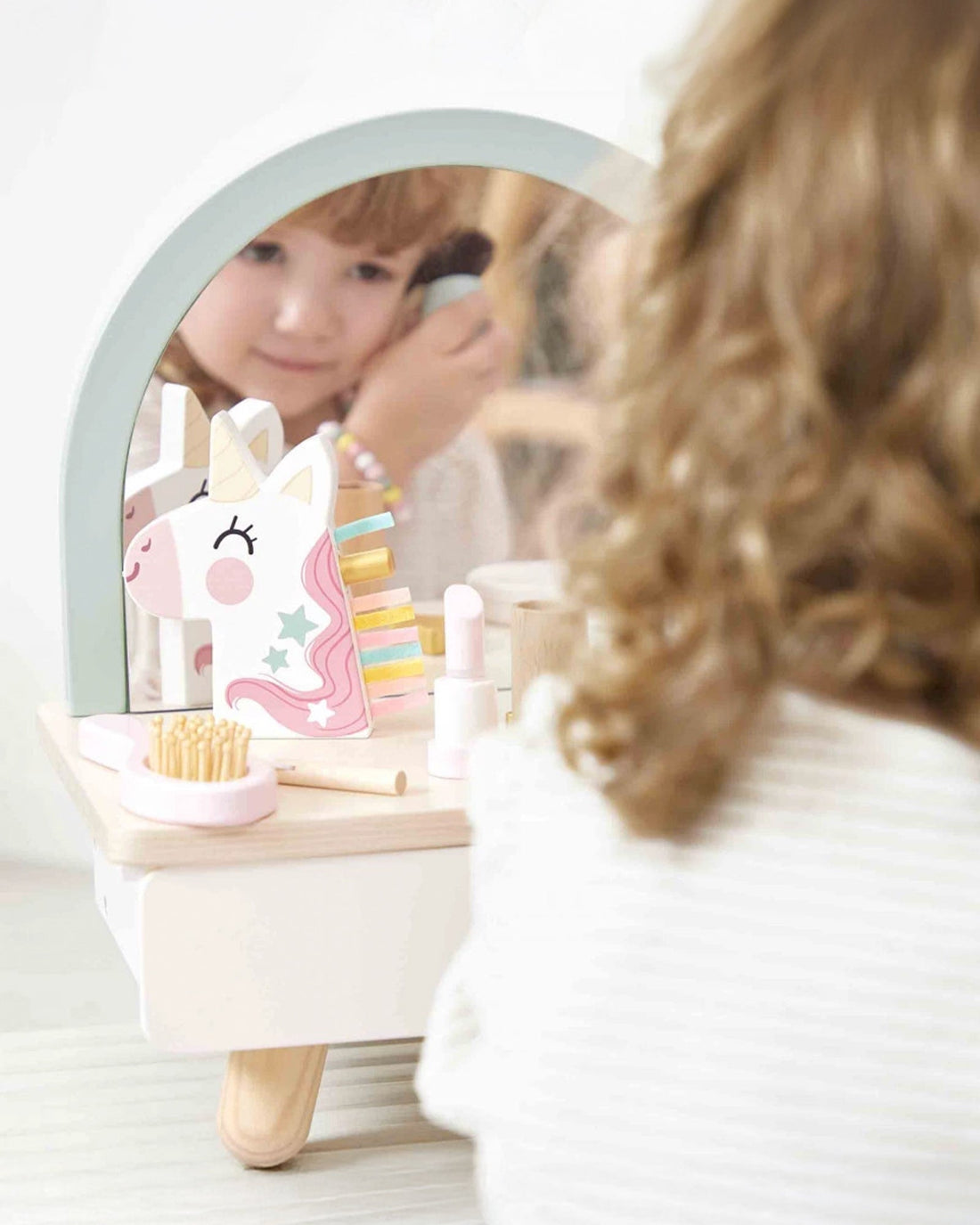 Janod Toy Unicorn Wooden Dressing Table