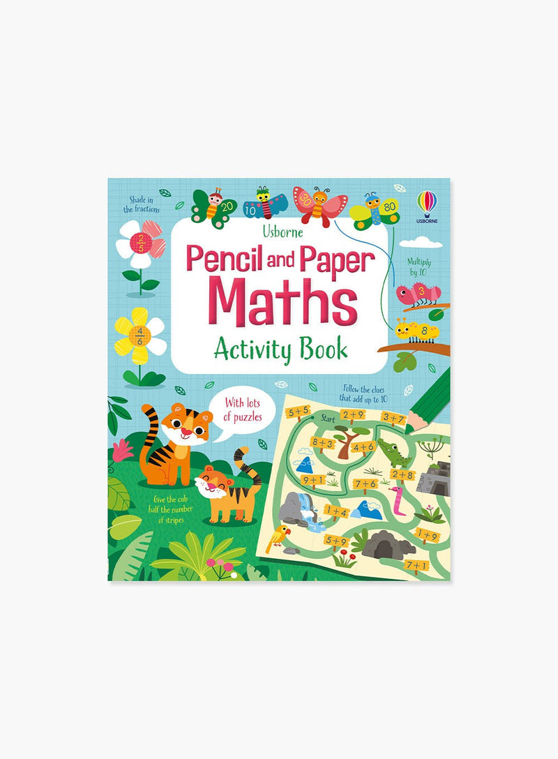 Usborne Book Pencil and Paper Maths Activity Book
