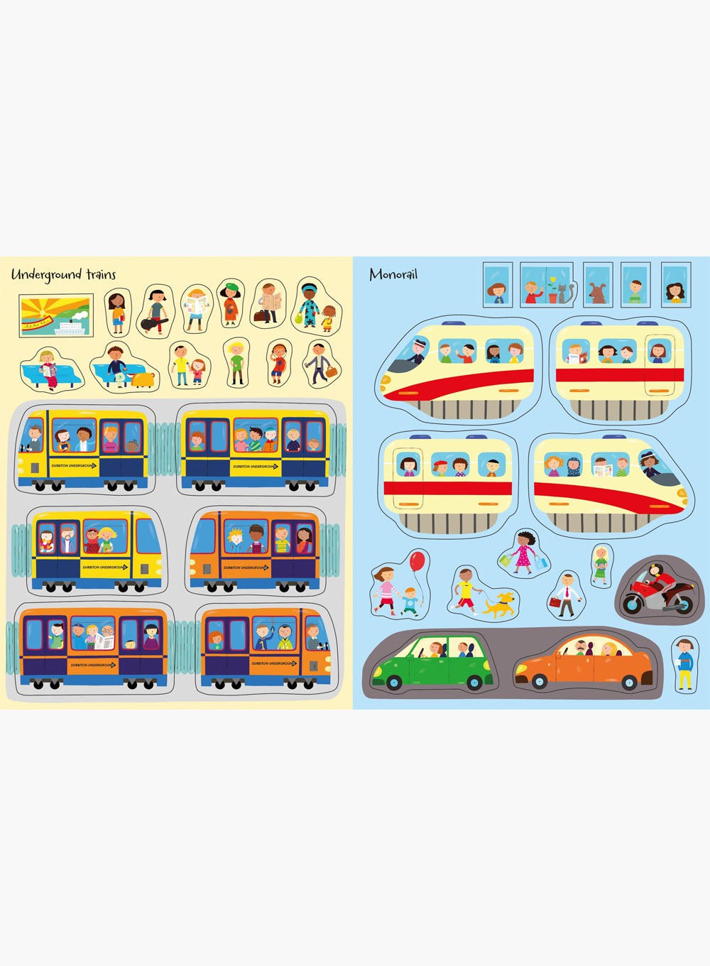 Usborne Book Usborne First Trains Sticker Book