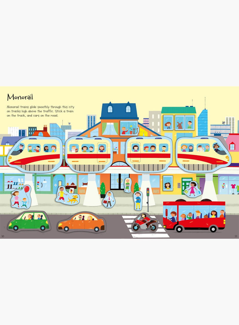 Usborne Book Usborne First Trains Sticker Book