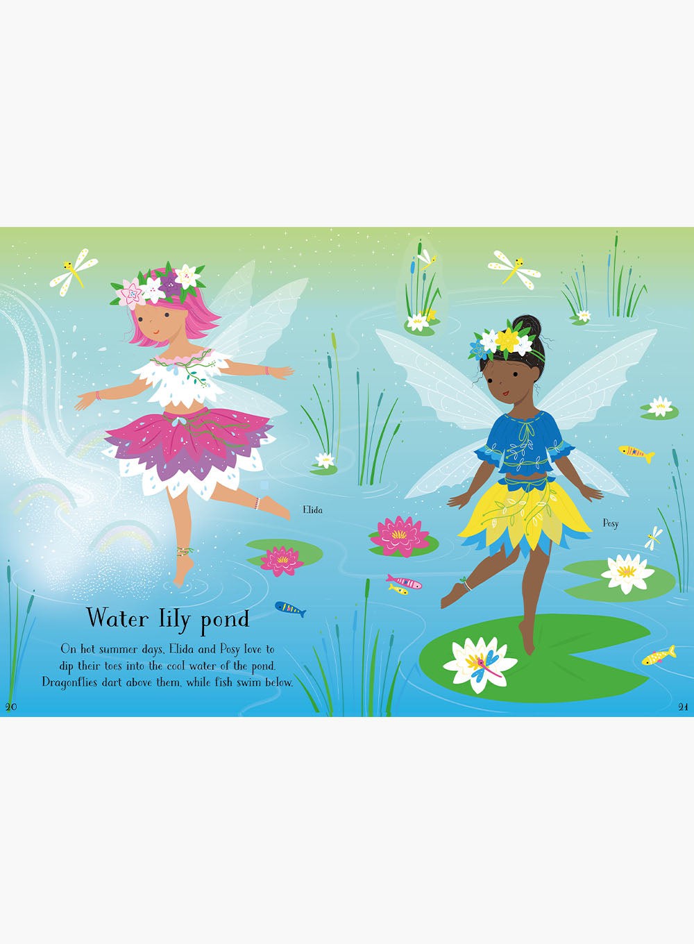 Usborne Book Usborne Little Sticker Dolly Dressing Summertime Fairies