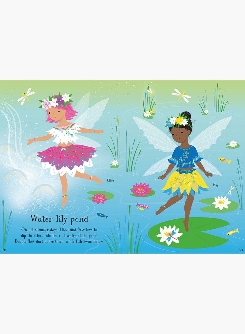 Usborne Book Usborne Little Sticker Dolly Dressing Summertime Fairies