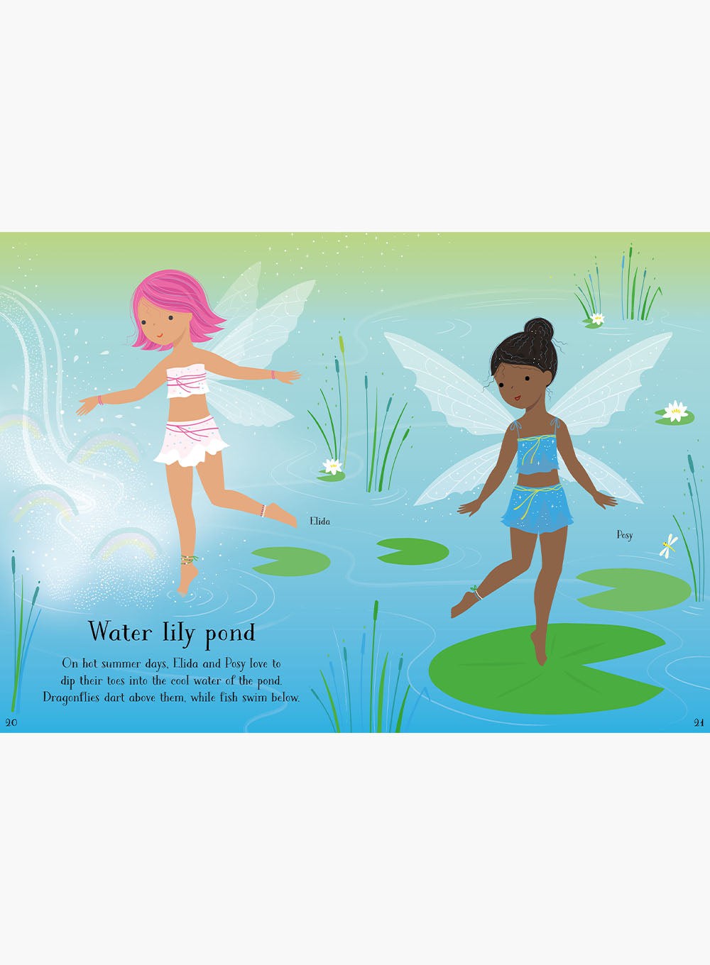 Usborne Book Usborne Little Sticker Dolly Dressing Summertime Fairies