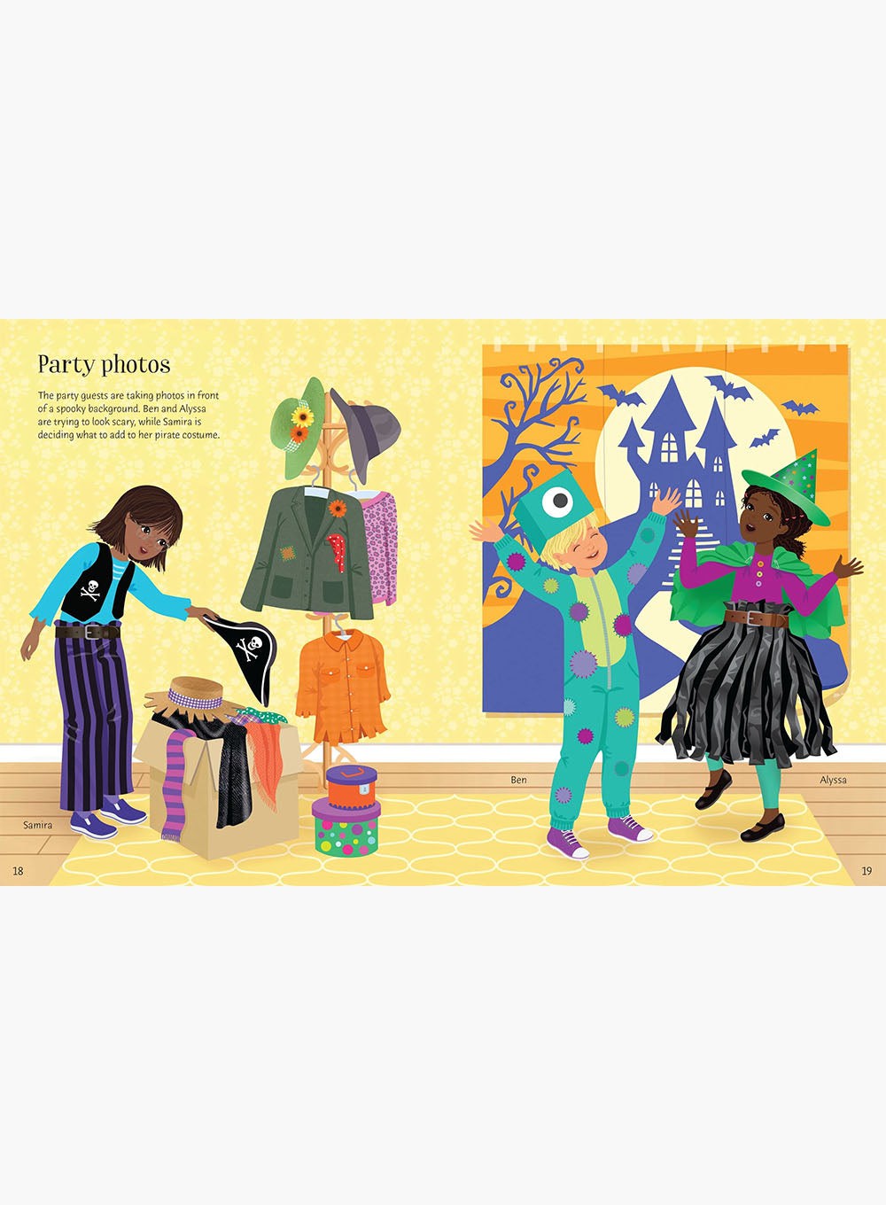 Usborne Book Usborne's Dolly Dressing Halloween Party Sticker Book
