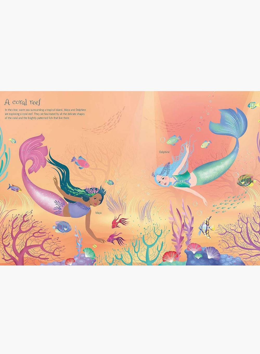 Usborne Book Usborne's Dolly Dressing Mermaids Sticker Book