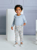 Confiture Leggings Little Bella Jersey Leggings in Blue Floral