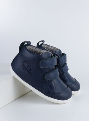Bobux Boots Bobux Hi Court Boots in Navy - Trotters Childrenswear