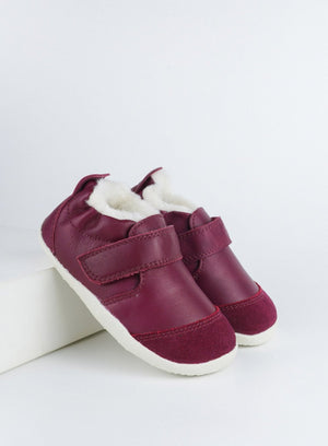 Bobux Pre-Walkers Bobux Marvel Arctic Fur Lined Shoes in Berry