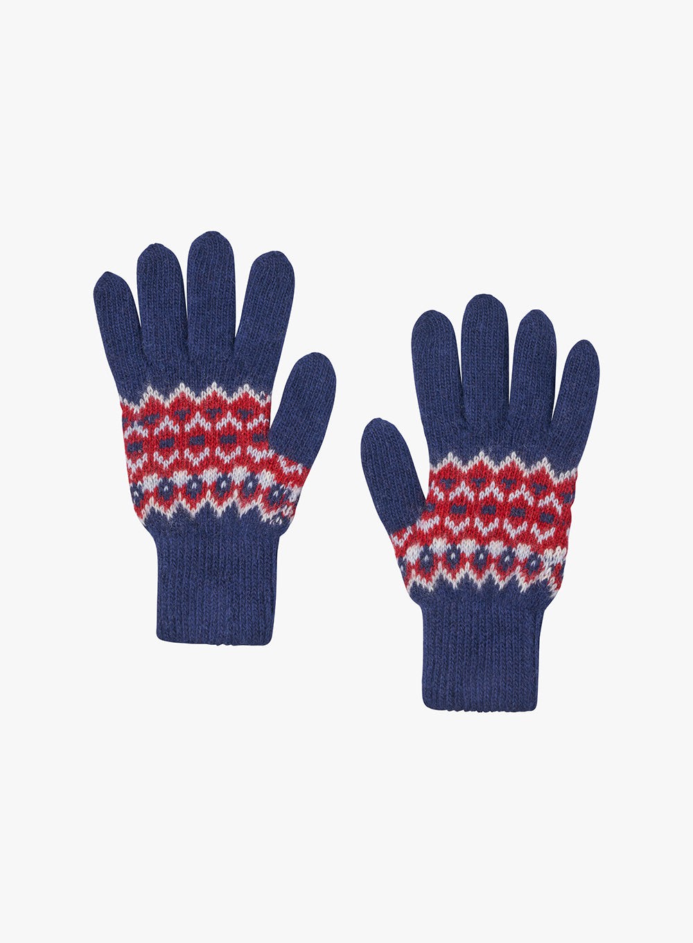Chelsea Clothing Company Children's Fair Isle Gloves Navy